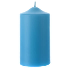 Altar candle matte light blue 150x80 mm