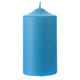 Altar candle matte light blue 150x80 mm s1