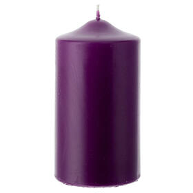 Altar candle in purple wax 150x80 mm