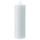 Altar candle in white wax 240x80 mm s1