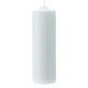 Altar candle in white wax 240x80 mm s2