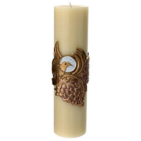 Candle in beeswax with dove 300x80 mm