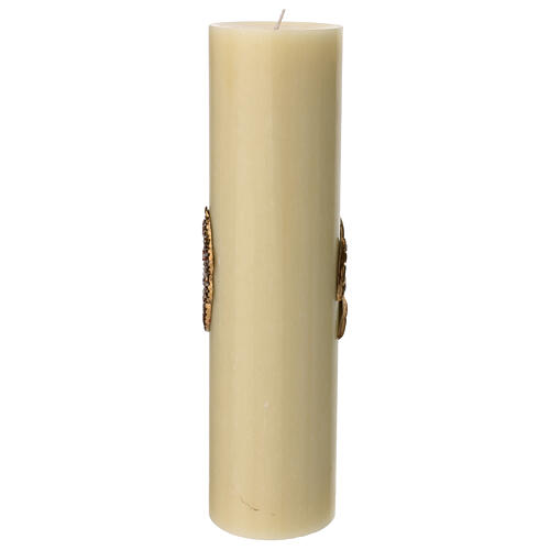 Candle in beeswax with dove 300x80 mm 5