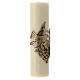 Candle in beeswax with dove 300x80 mm s3