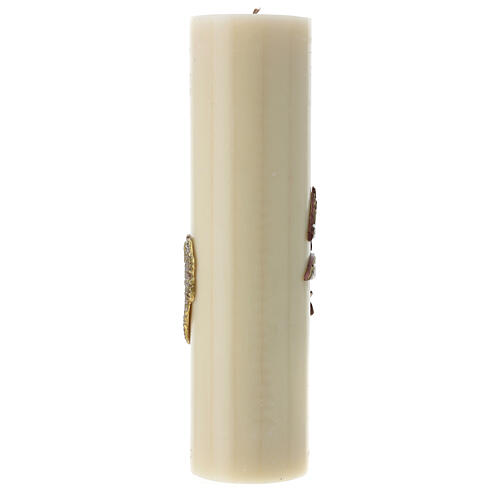 Altar candle golden dove grapes beeswax 300x80 mm 5
