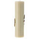 Altar candle golden dove grapes beeswax 300x80 mm s5