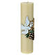 Large candle with dove and grapes, beeswax, 300x80 mm s4