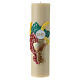 Altar candle beeswax chalice grape 300x80 mm s1