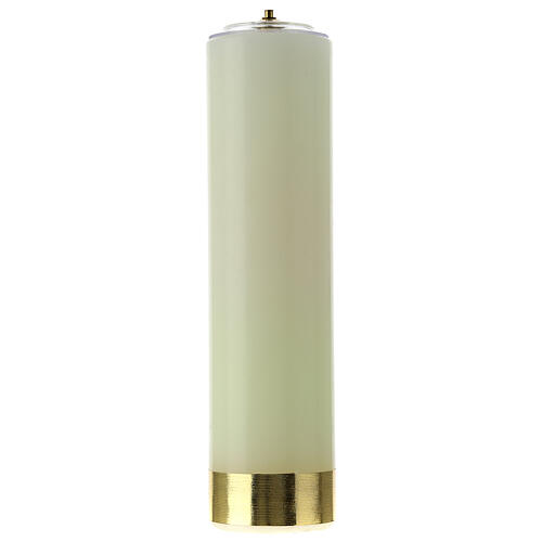 Liquid wax candle with Risen Christ with cartridge 30 cm 3