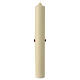 Paschal candle, red decorated cross, 60x8 cm, beeswax s4