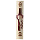 Paschal candle Last Supper 10% beeswax 80x8 cm s1