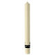 Paschal candle leaves gold cross 80x8 cm beeswax s7