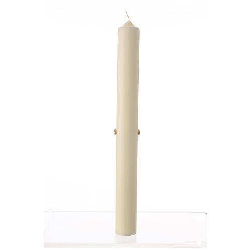 Easter candle with rainbow cross 80x8 cm 6