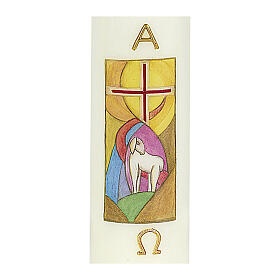 Paschal candle lamb stylized 165x50 mm s2