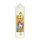 Paschal candle lamb stylized 165x50 mm s1