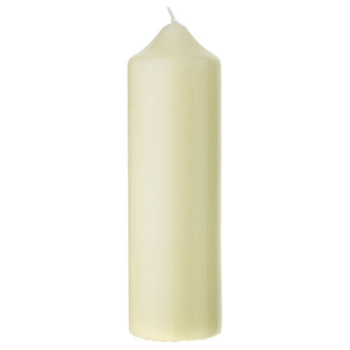 Church candle with brown gold cross 160x50 mm 2