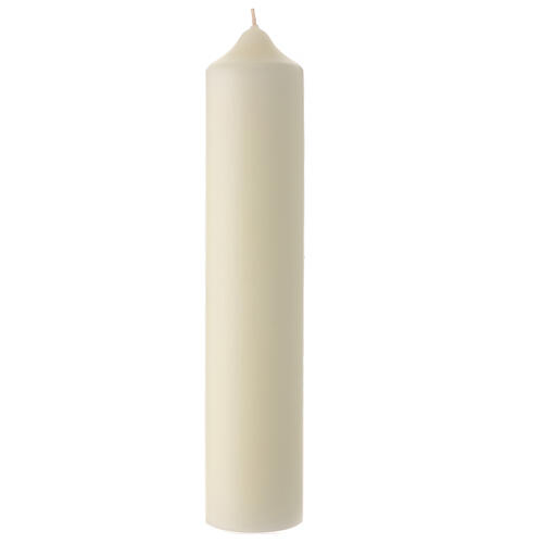 Candle Lamb of God golden cross 300x60 mm beeswax 3