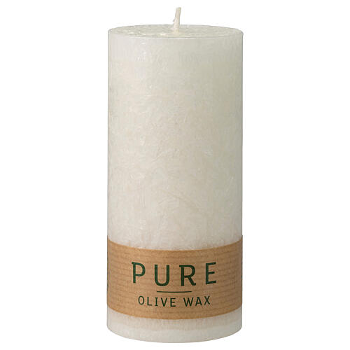 Natural olive wax candle 130x60 mm 1