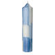 Light blue candle for Baptism, Holy Spirit, 265x60 mm s3