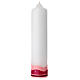 Candela Battesimo angelo rosa strass 265x60 mm s3
