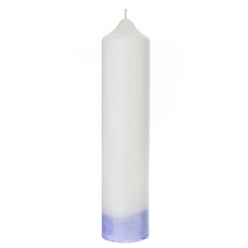Candle for Baptism, boat with cross, 265x60 mm 3