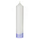 Baptism candle with cross boat 265x60 mm s3