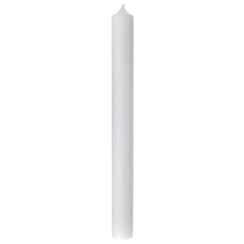 Baptismal candle, rainbow-coloured circles with cross, 400x40 mm 3