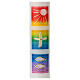 Baptismal candle, rainbow-coloured squares, 400x40 mm s2