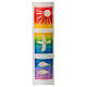 Baptismal candle with rainbow squares 400x40 mm s2