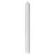 Baptism candle with multi-color silver cross 400x40 mm s3