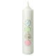 First Communion candle with colored circles 400x40 mm s1