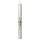 First Communion candle colored circle cross 400x40 mm s1