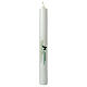First Communion candle green with host and chalice 400x40 mm s1