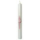 Communion candle pink host 400x40 mm s1