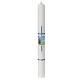 Cero Pastore croce azzurra Comunione 400x40 mm s1