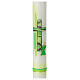 Cierge croix vert vif Communion 400x40 mm s2