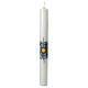 First Communion candle with children Eucharist 400x40 mm s1