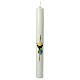 Communion candle with chalice grapes 400x40 mm s1