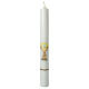 First Communion candle with golden chalice 400x40 mm s1