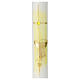 Communion candle with yellow chalice grapes 400x40 mm s2