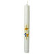 Stylized Communion candle with sun 40x4 cm s1