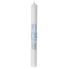 Communion candle with fish 40x4 cm