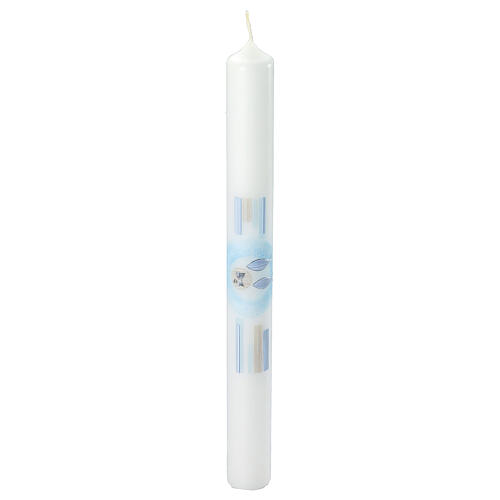 Communion candle with fish 40x4 cm 1