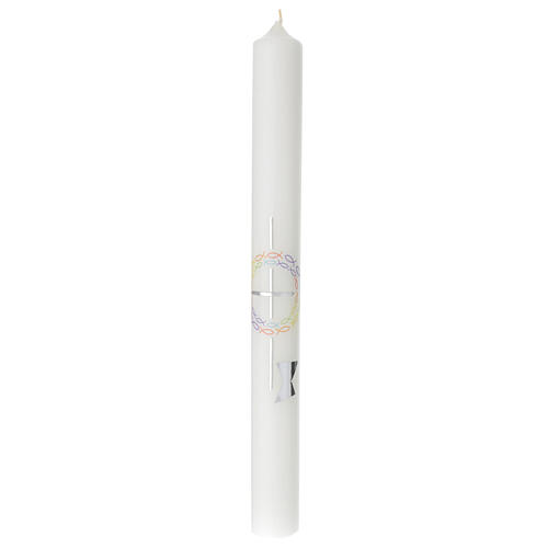Cero Comunione pesci arcobaleno 400x40 mm 1