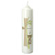Eucharistic candle with cross and tree 26.5x6 cm s1