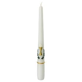 Conical candle with chalice for Communion 25x2,3 cm