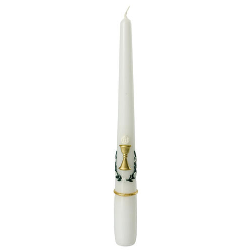 Conical candle with chalice for Communion 25x2,3 cm 1