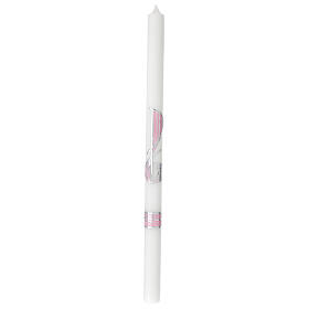 Confirmation candle pink XP chalice 500x30 mm