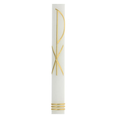 Confirmation Communion candle with golden XP 500x30 mm 2