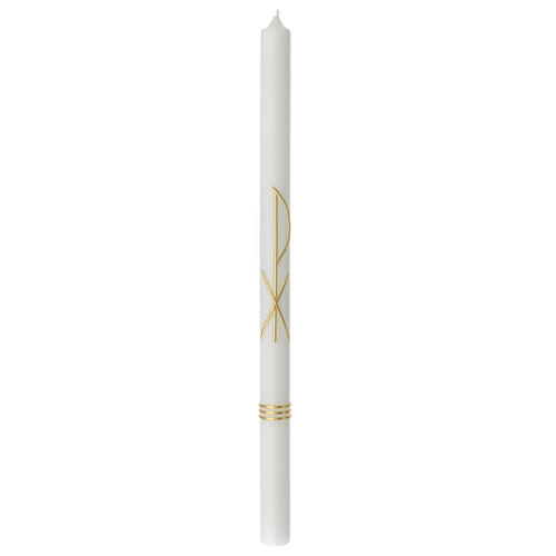 Confirmation Communion candle with golden XP 500x30 mm 1